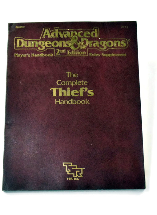 DUNGEONS & DRAGONS Complete Thief's Handbook OK condition Missing Creation Sheet