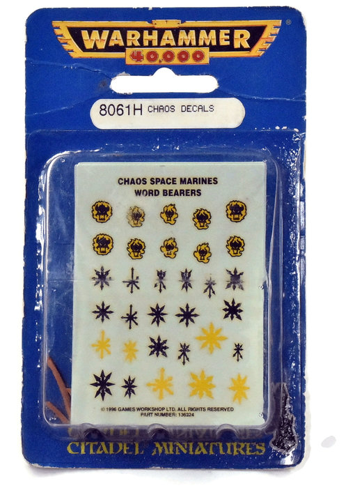CHAOS SPACE MARINES Chaos Decals New in Box Warhammer 40K
