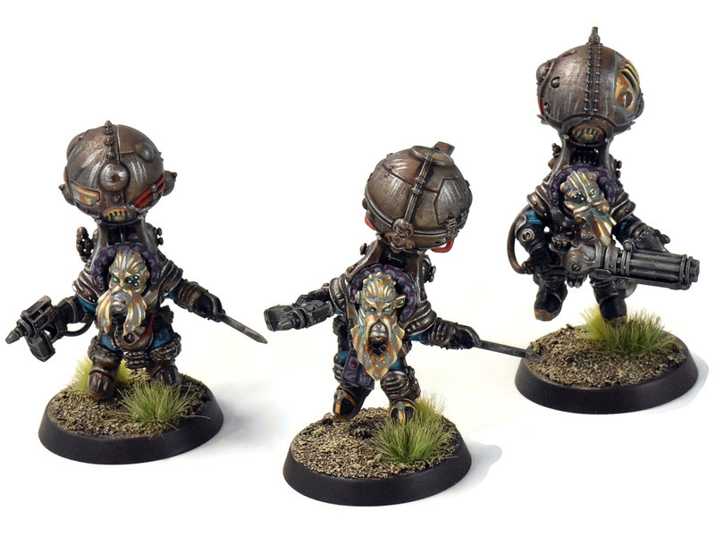 Games Workshop KHARADRON OVERLORDS 3 Endriggers #1 PRO PAINTED Sigmar