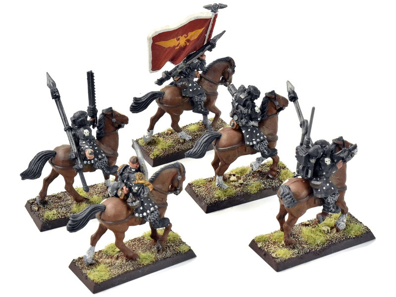 Games Workshop ASTRA MILITARUM Command Squad Mounted Cavalry #1 METAL Fantasy
