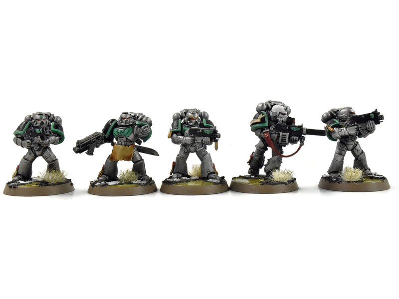 Games Workshop SPACE MARINES 10 Tactical Marines #1 WELL PAINTED Warhammer 40K