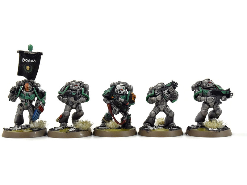 Games Workshop SPACE MARINES 10 Tactical Marines #1 WELL PAINTED Warhammer 40K