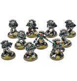 Games Workshop SPACE MARINES 10 Tactical Marines #2 WELL PAINTED Warhammer 40K
