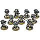 SPACE MARINES 10 Tactical Marines #2 WELL PAINTED Warhammer 40K