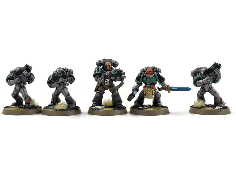 Games Workshop SPACE MARINES 10 Tactical Marines #2 WELL PAINTED Warhammer 40K
