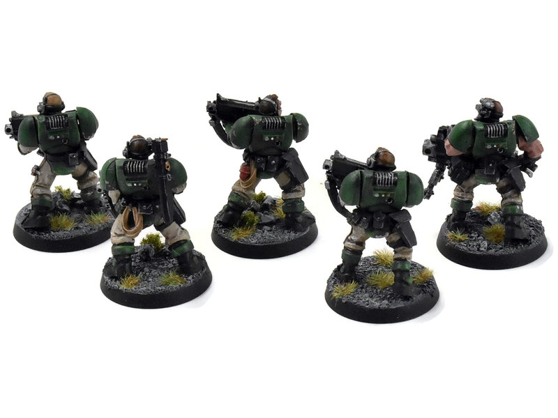 Games Workshop SPACE MARINES 5 Scouts #1 Warhammer 40K WELL PAINTED