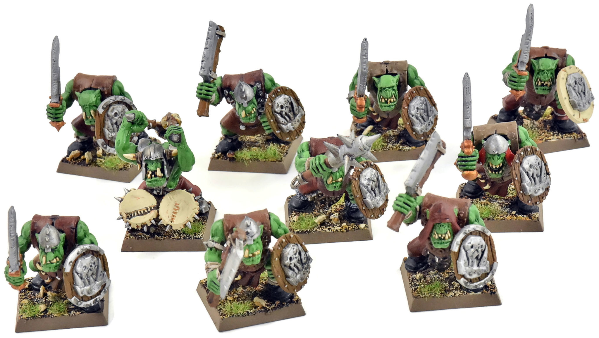 Games Workshop ORCS & GOBLINS 10 Orc Boys #8 Fantasy - Kingdom of