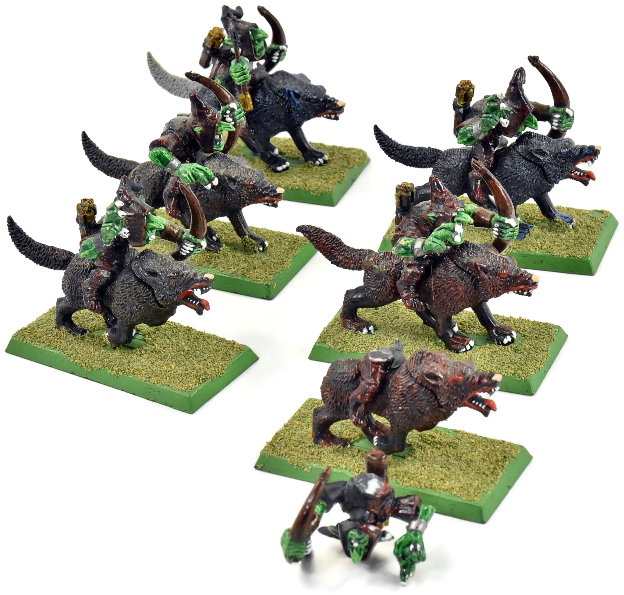 Games Workshop ORCS & GOBLINS 6 Wolf Riders #2 Fantasy - Kingdom