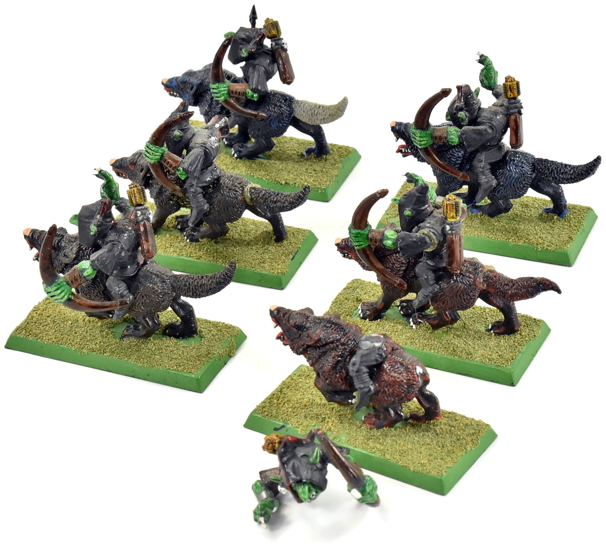 Games Workshop ORCS & GOBLINS 6 Wolf Riders #2 Fantasy - Kingdom