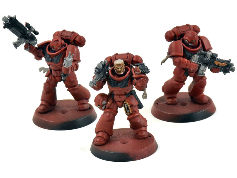 Games Workshop BLOOD ANGELS 3 Primaris Intercessors #3 WELL PAINTED Warhammer 40K