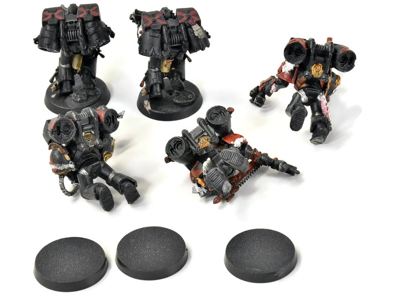 Games Workshop BLOOD ANGELS 5 Death Company with Jump Pack #2 WELL PAINTED 40K