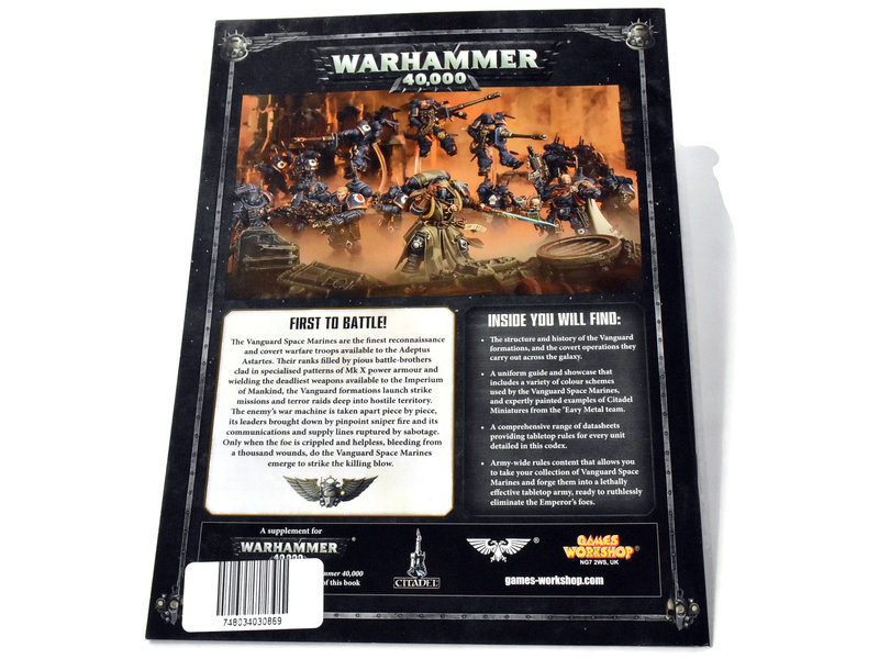 Games Workshop SPACE MARINES Vanguard Codex Used Very Good Condition