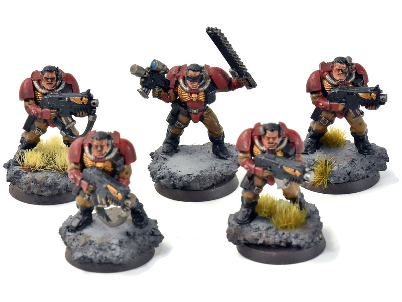 Games Workshop BLOOD ANGELS 5 Scouts #3 WELL PAINTED Warhammer 40K