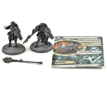 WARMACHINE Houseguard Halberdiers Officer & Standard #1 METAL Retribution