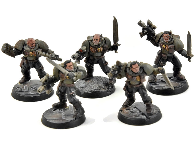 Games Workshop SALAMANDERS 5 Scouts #1 WELL PAINTED Warhammer 40K