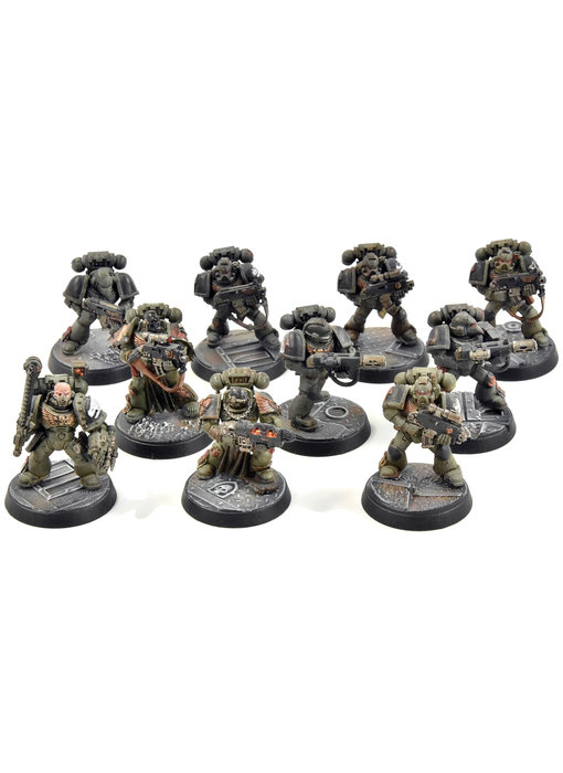 SALAMANDERS 10 Tactical Marines #2 WELL PAINTED Warhammer 40K