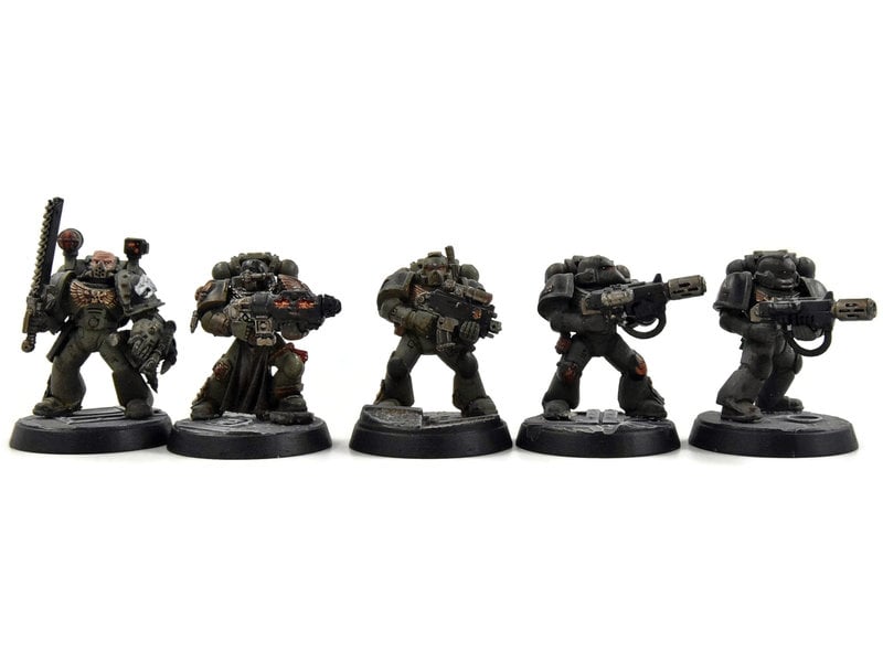 Games Workshop SALAMANDERS 10 Tactical Marines #2 WELL PAINTED Warhammer 40K