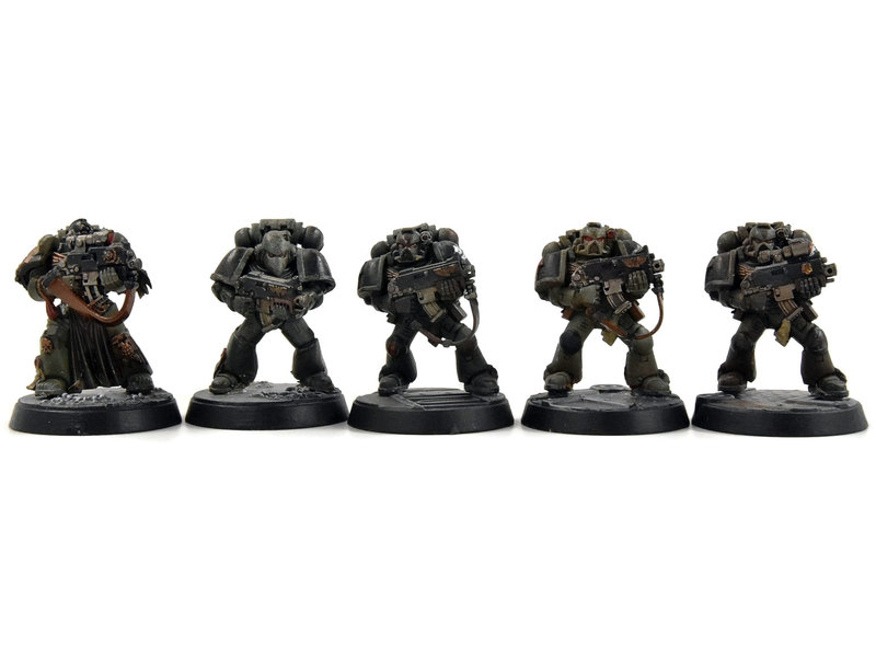 Games Workshop SALAMANDERS 10 Tactical Marines #2 WELL PAINTED Warhammer 40K