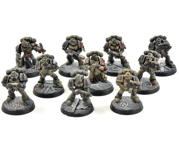 SALAMANDERS 10 Tactical Marines #3 WELL PAINTED Warhammer 40K