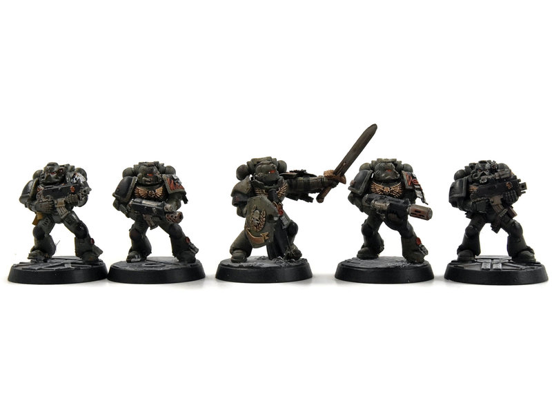 Games Workshop SALAMANDERS 10 Tactical Marines #3 WELL PAINTED Warhammer 40K