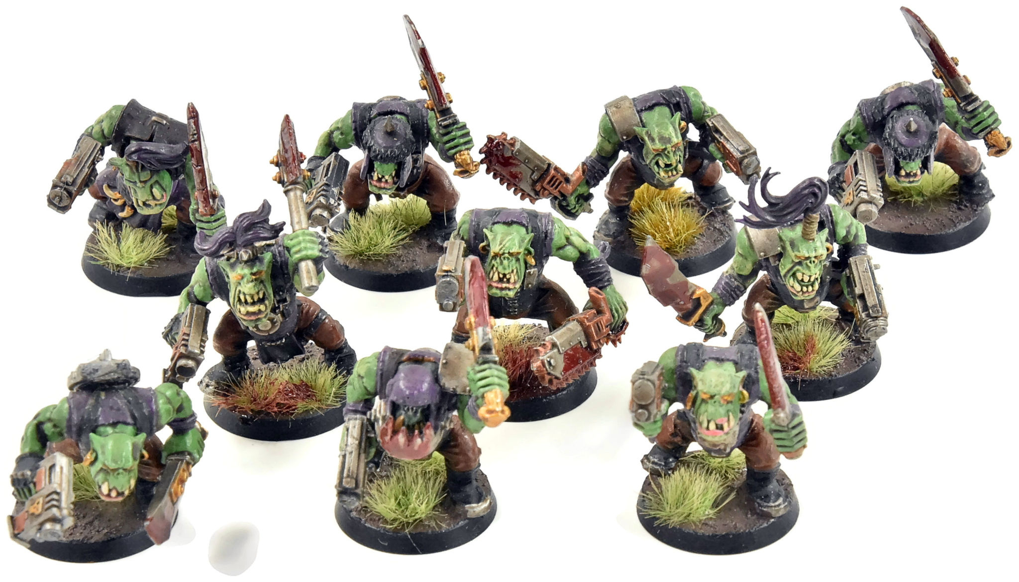 ORKS 10 Boyz #1 WELL PAINTED Warhammer 40K