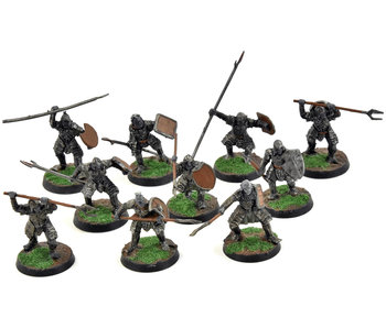 MIDDLE-EARTH 10 Morannon Orcs #3 WELL PAINTED LOTR