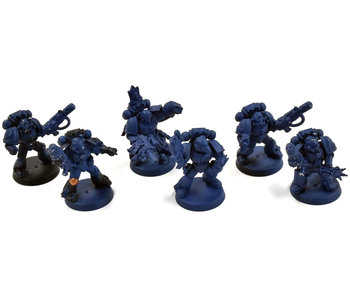 SPACE MARINES 6 Marines Command Squad #3 Some Metal Warhammer 40K