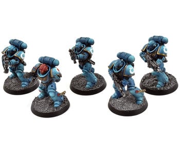 SPACE MARINES 5 Primaris Intercessors #5 PRO PAINTED Warhammer 40K Ultramarines