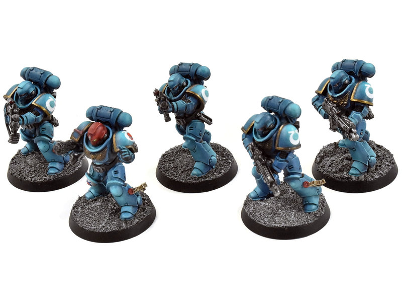 Games Workshop SPACE MARINES 5 Primaris Intercessors #5 PRO PAINTED Warhammer 40K Ultramarines