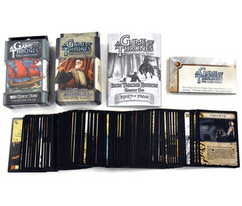 GAMES OF THRONES Card Game Lot Starter Set Iron Throne + 2 Chapter Pack