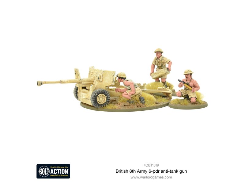 Warlord Games Bolt Action - 8th Army 6 pounder ATG