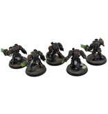 Games Workshop SPACE MARINES 5 Terminators with Lightning Claws #1 WELL PAINTED 40K