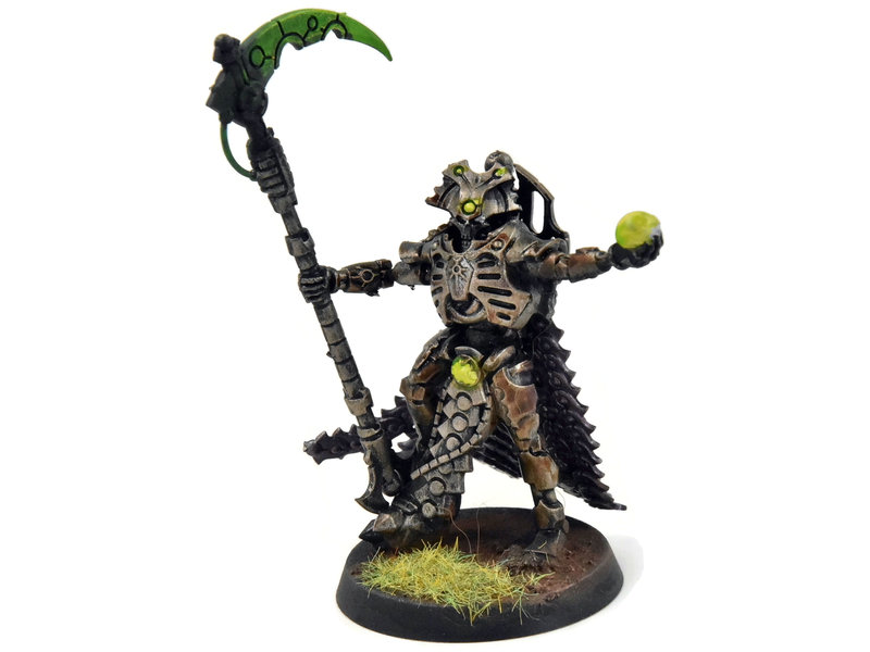 Games Workshop NECRONS Overlord with Ressurection Orb #1 Warhammer 40K WELL PAINTED
