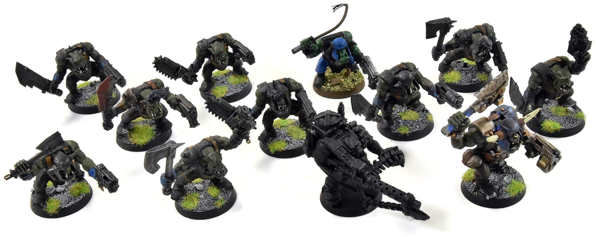 ORKS 10 Boyz + 1 Nob + 1 Heavy #15 One Metal Warhammer 40K