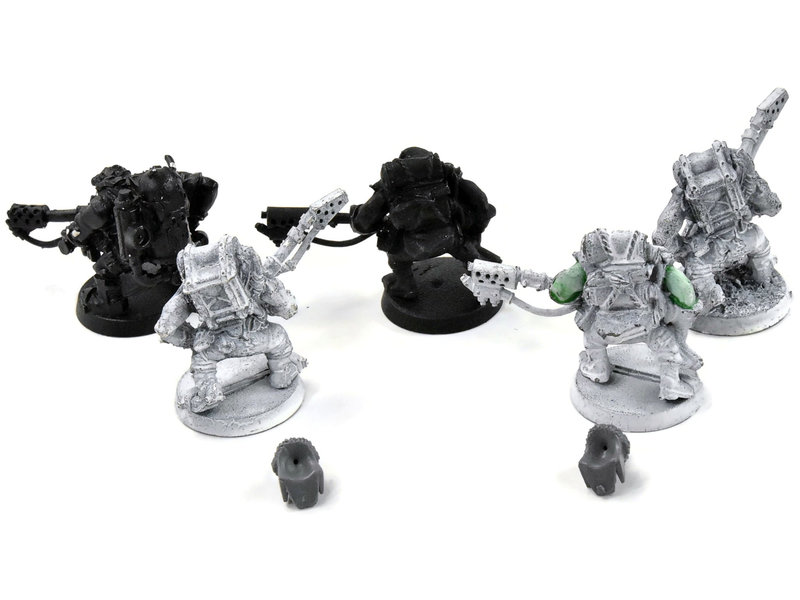 Games Workshop ORKS 5 Burna Boyz #4 METAL Warhammer 40K