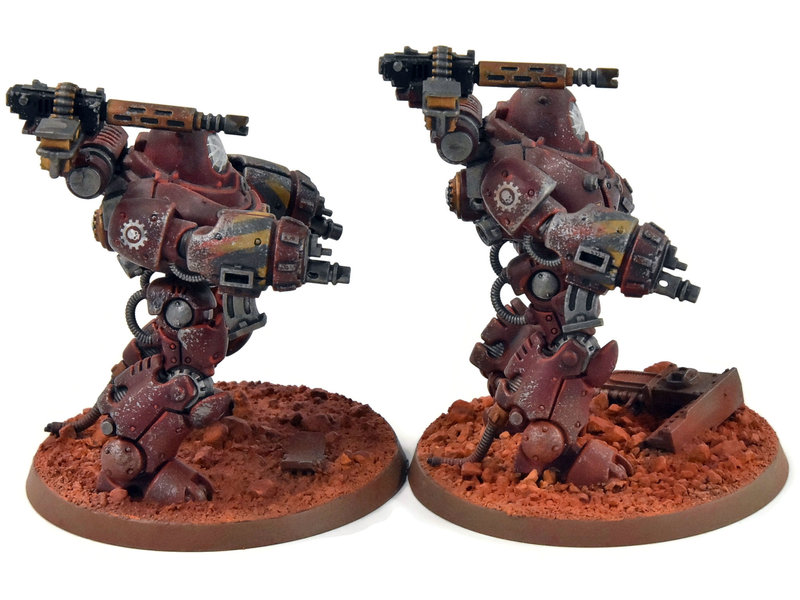 Games Workshop ADEPTUS MECHANICUS 2 Kastellan Robots #3 WELL PAINTED Warhammer 40K