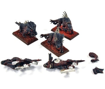 CHAOS 5 Flesh Hounds #3 METAL Warhammer Fantasy missing some base