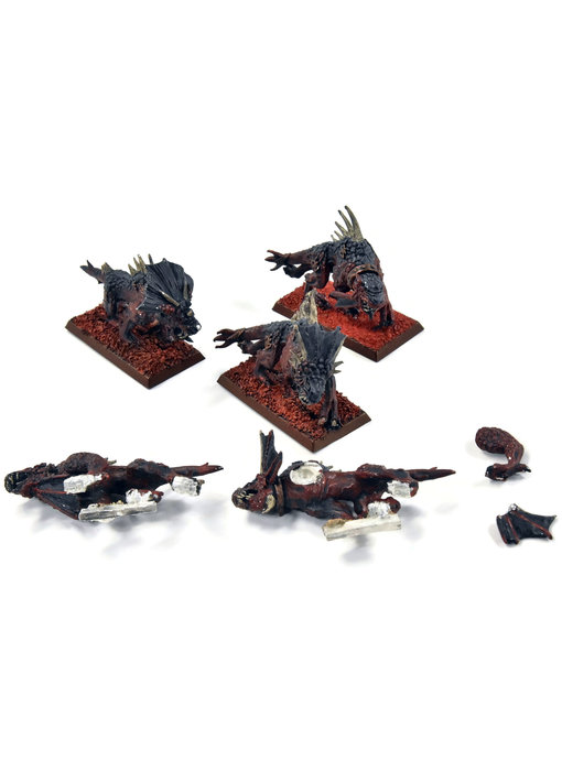 CHAOS 5 Flesh Hounds #3 METAL Warhammer Fantasy missing some base