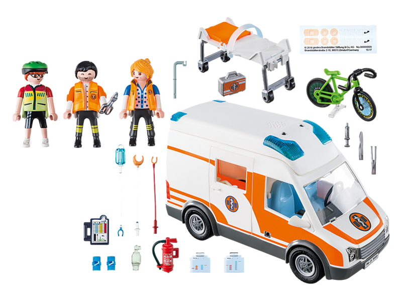 Playmobil Ambulance with Flashing Lights (70049)