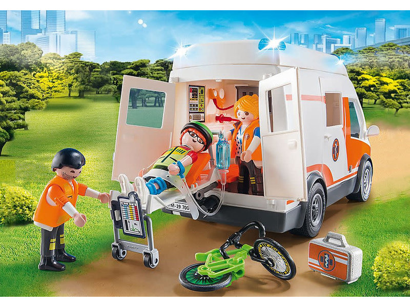 Playmobil Ambulance with Flashing Lights (70049)