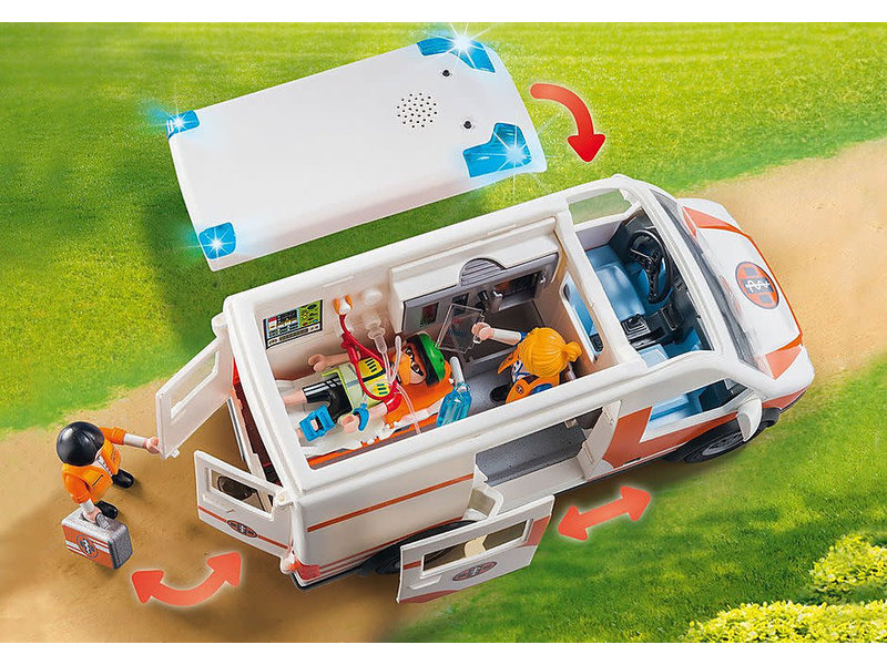 Playmobil Ambulance with Flashing Lights (70049)