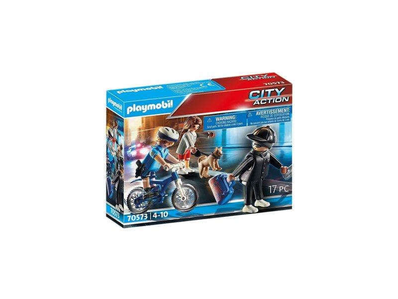Playmobil Police Bicycle with Thief (70573)