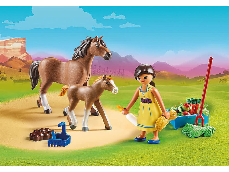 Playmobil Pru with Horse and Foal (70122)