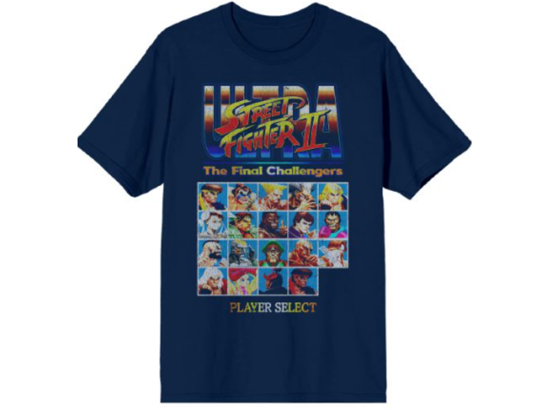 Bioworld Street Fighter  XXL- The Final Challengers Player Select Tshirt