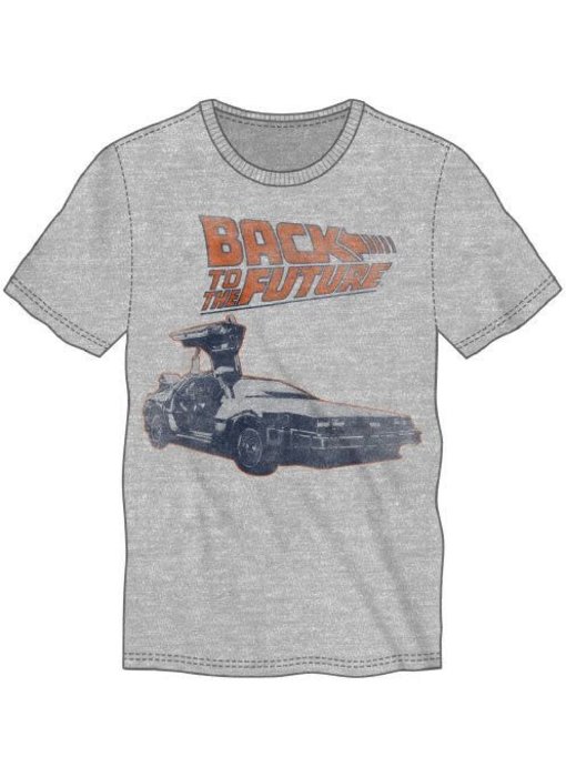 Back To The Future - M Back To The Future Retro Mens Ath Htr Tee