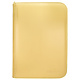 Ultra Pro Zip Binder Pro Vivid 4-Pocket Yellow