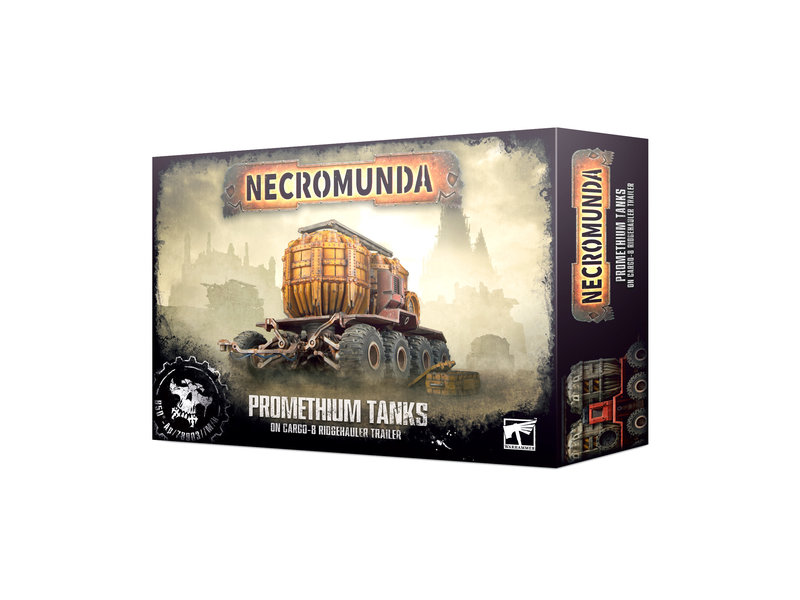 Games Workshop Necromunda Promethium Tanks On Cargo - 8 Trailer
