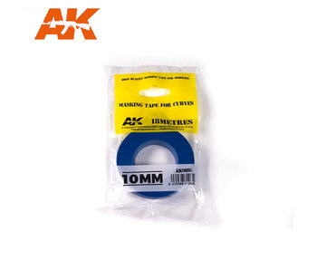 Ak Interactive Blue Masking Tape For Curves - 10mm