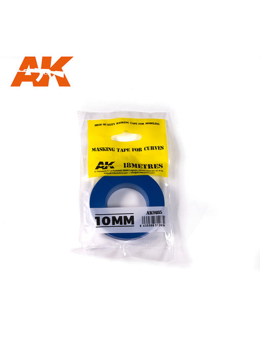 Ak Interactive Blue Masking Tape For Curves - 10mm