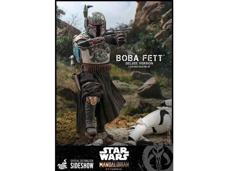 Sideshow Boba Fett™ (Deluxe Version) Sixth Scale Figure Set by Hot Toys